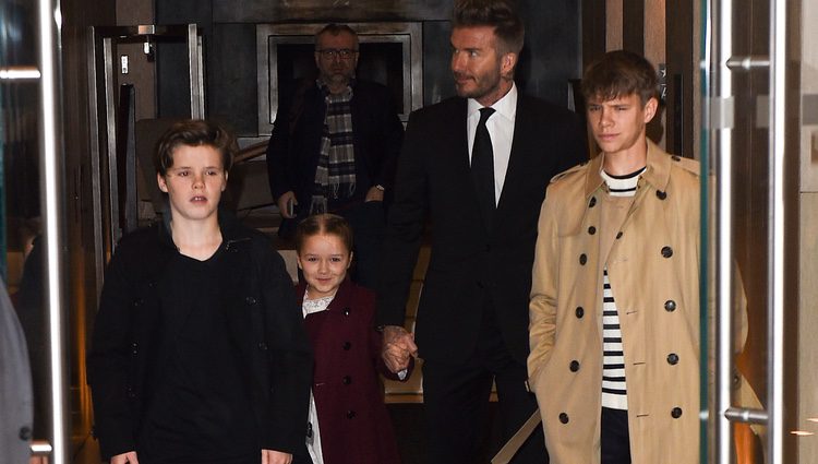 Familia Beckham en la Semana de la Moda de Nueva York 2018