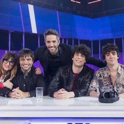 Profesores y presentador de 'OT 2017' en la fiesta final