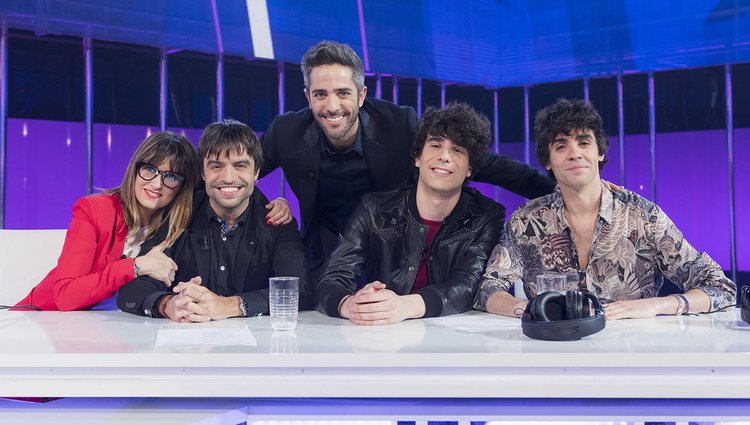 Profesores y presentador de 'OT 2017' en la fiesta final