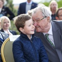 Enrique de Dinamarca, muy cariñoso con su nieto Christian de Dinamarca