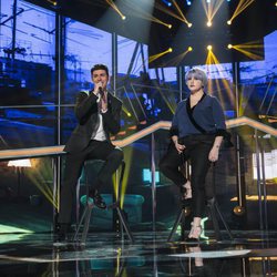 Alfred y Marina durante su actuación en la fiesta final de 'OT 2017'