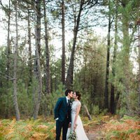 Dafne Fernández en su boda con Mario Chavarría