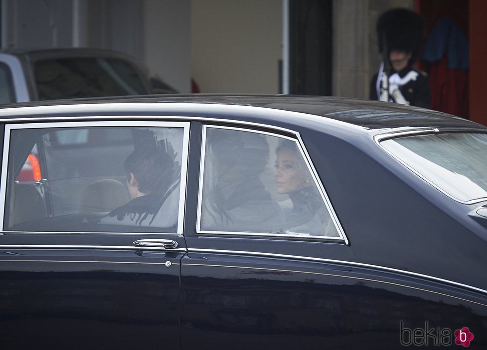 Marie de Dinamarca en el cortejo fúnebre de Enrique de Dinamarca camino a Amalienborg