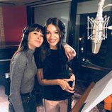 Aitana y Ana Guerra en el estudio grabando 'Lo malo'