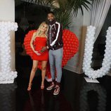 Khloe Kardashian, junto a su novio Tristan Thompson en un post de Instagram