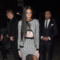 Winnie Harlow en la fiesta de Vogue tras los BAFTA