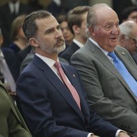 El Rey Felipe, el Rey Juan Carlos, la Reina Sofía y la Infanta Elena en la entrega de los Premios Nacionales de Deporte 2016