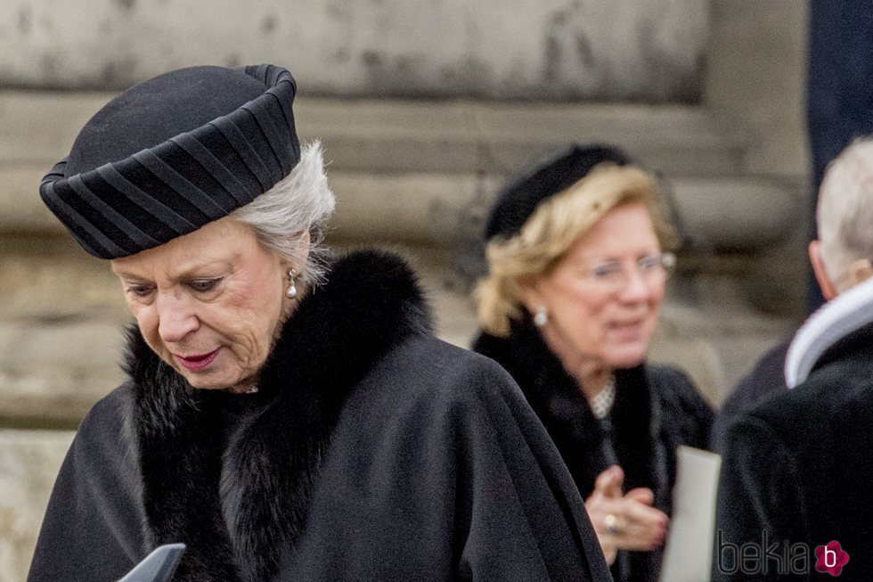 Benedicta de Dinamarca en el funeral de Enrique de Dinamarca