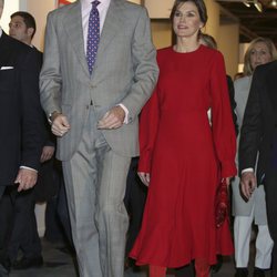 Los Reyes Felipe y Letizia en la inauguración de ARCO 2018