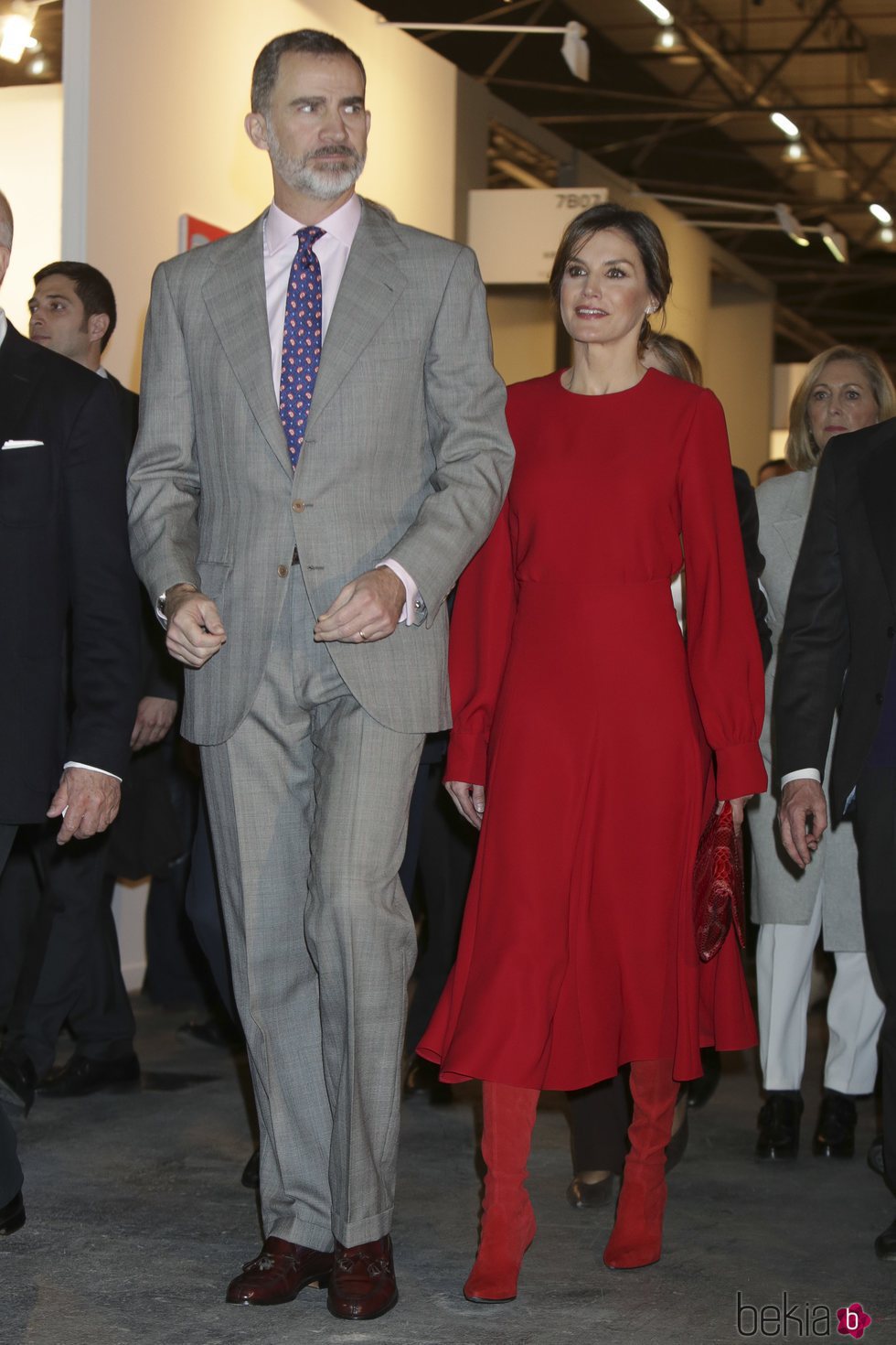 Los Reyes Felipe y Letizia en la inauguración de ARCO 2018