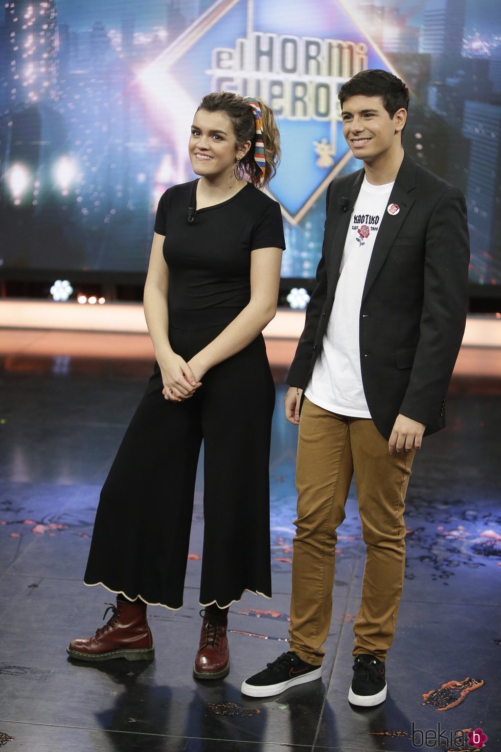 Amaia y Alfred, sonrientes en 'El Hormiguero'