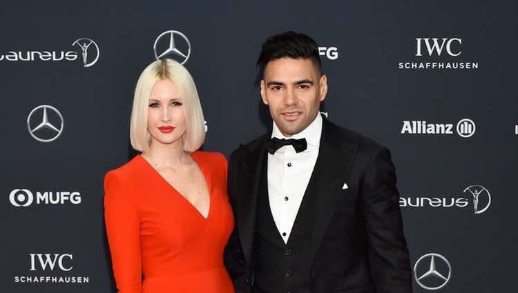 Radamel Falcao y Lorelei Taron en los Premios Laureus 2018