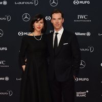 Benedict Cumberbatch y Sophie Hunter en los Premios Laureus 2018