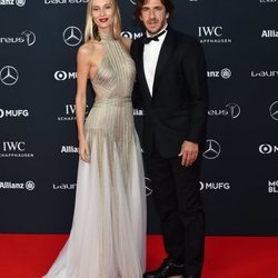 Carles Puyol y Vanessa Lorenzo en los Premios Laureus 2018