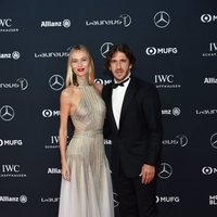 Carles Puyol y Vanessa Lorenzo en los Premios Laureus 2018