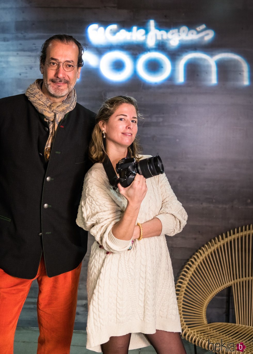 Ignacio de Marichalar y María Fernanda Fontcuberta en la presentación de una línea de decoración