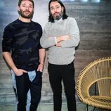 Juanjo Oliva y Jeff Barges en la presentación de una línea de decoración