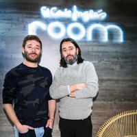 Juanjo Oliva y Jeff Barges en la presentación de una línea de decoración