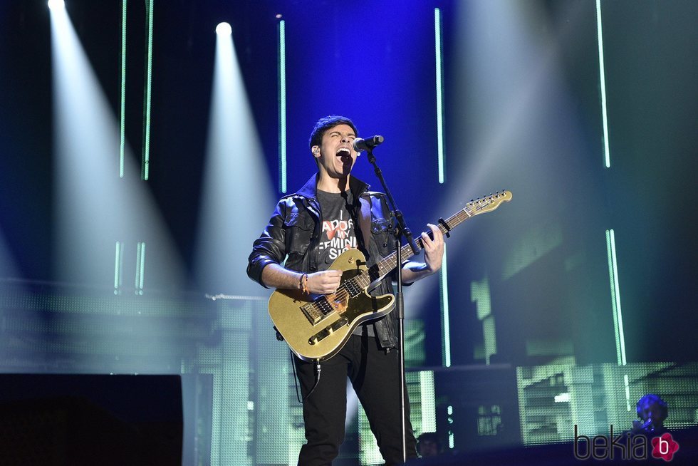 Alfred durante los ensayos del primer concierto de la gira de 'OT 2017'