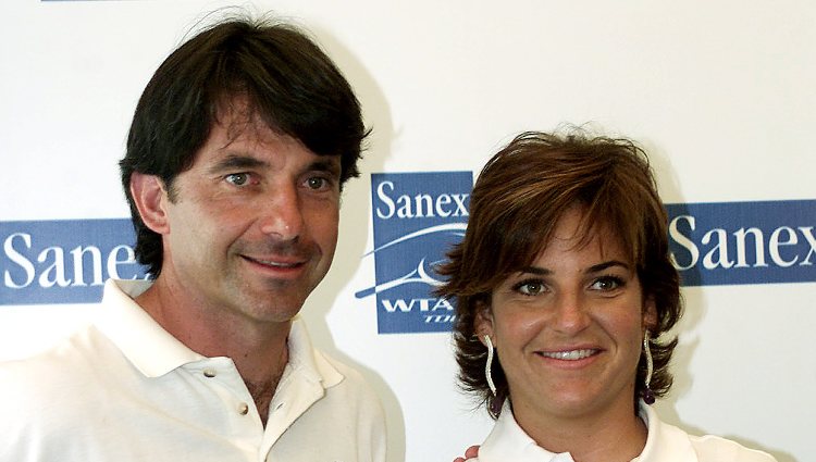 Arantxa y Emilio Sánchez Vicario como imagen de la firma Sanex 2001