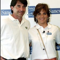 Arantxa y Emilio Sánchez Vicario como imagen de la firma Sanex 2001