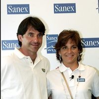 Arantxa y Emilio Sánchez Vicario como imagen de la firma Sanex 2001