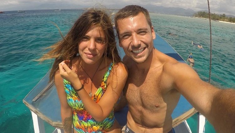 Laura Matamoros junto a su novio Benji Aparicio