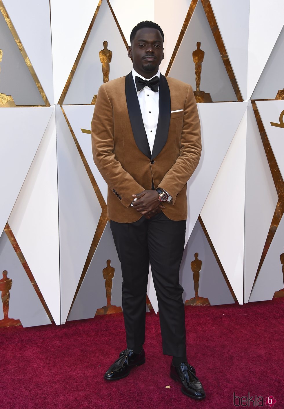 Daniel Kaluuya en la alfombra roja de los Premios Oscar 2018