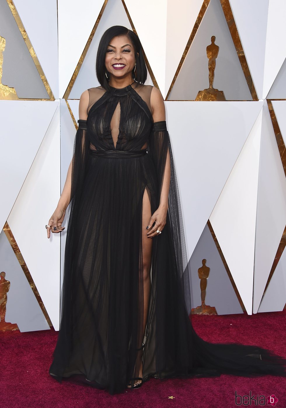 Taraji P. Henson en la alfombra roja de los Premios Oscar 2018