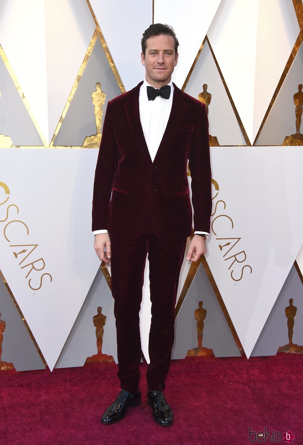 Armie Hammer en la alfombra roja de los Premios Oscar 2018