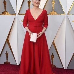 Meryl Streep en la alfombra roja de los Premios Oscar 2018