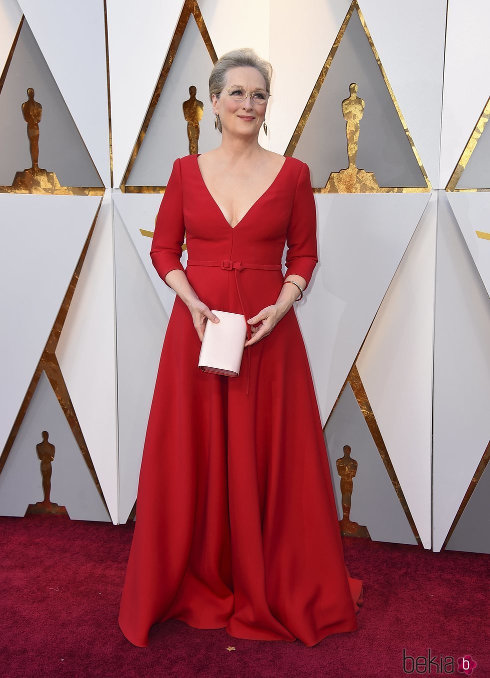 Meryl Streep en la alfombra roja de los Premios Oscar 2018