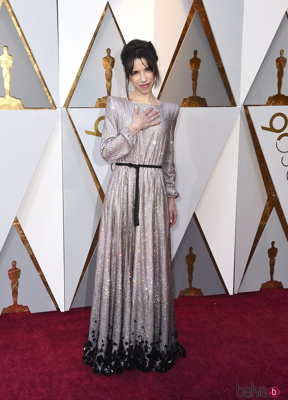 Sally Hawkins en la alfombra roja de los Premios Oscar 2018