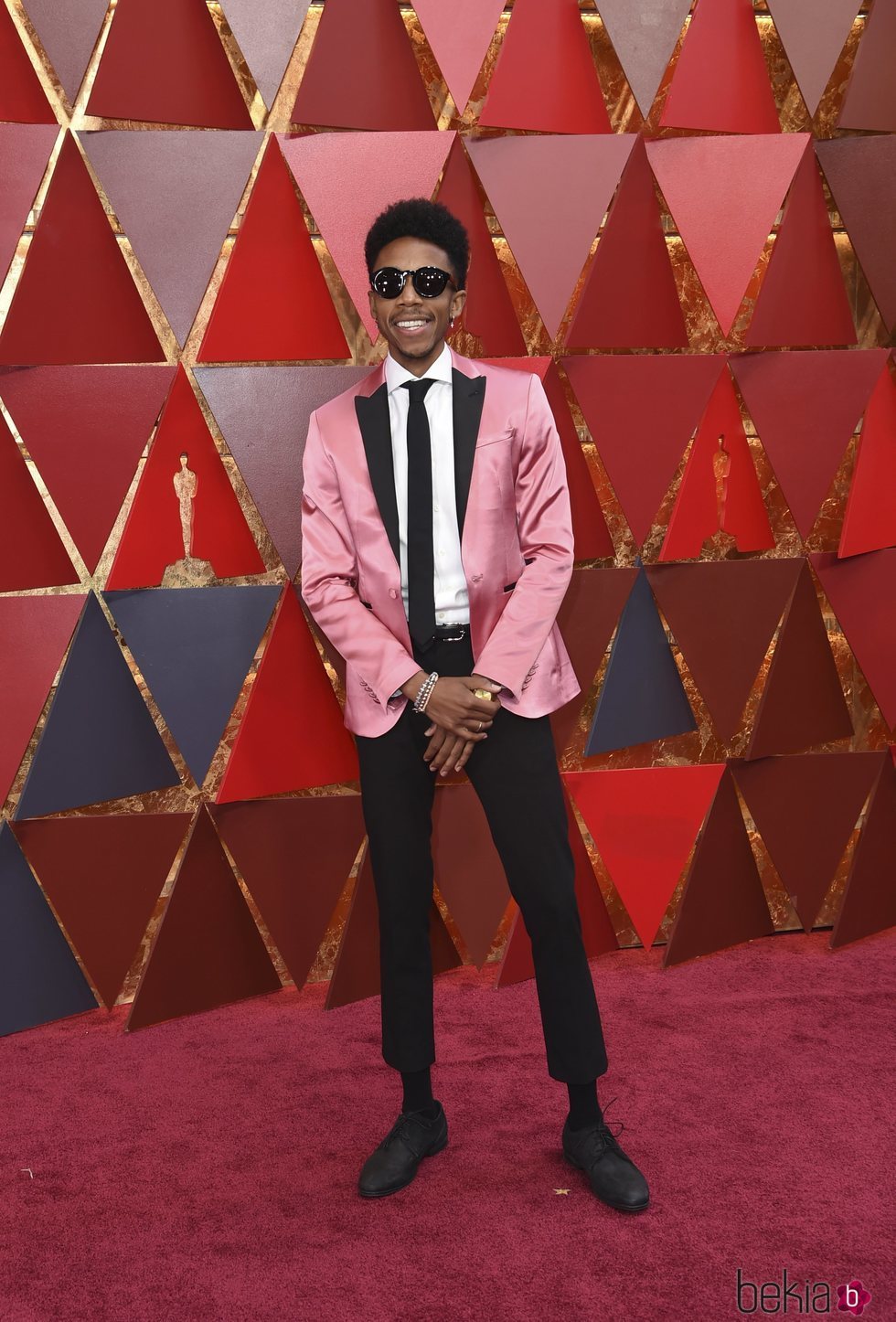 Darrell Britt-Gibson en la alfombra roja de los Premios Oscar 2018