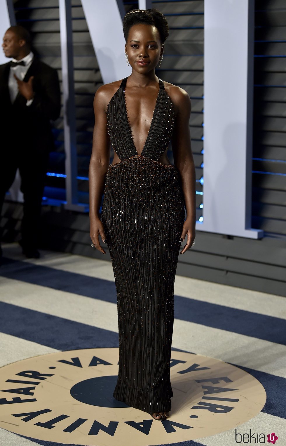 Lupita Nyong'o en la fiesta Vanity Fair tras los Oscar 2018