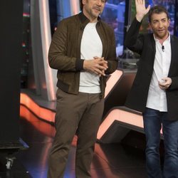 Javier Bardem con Pablo Motos en 'El Hormiguero'