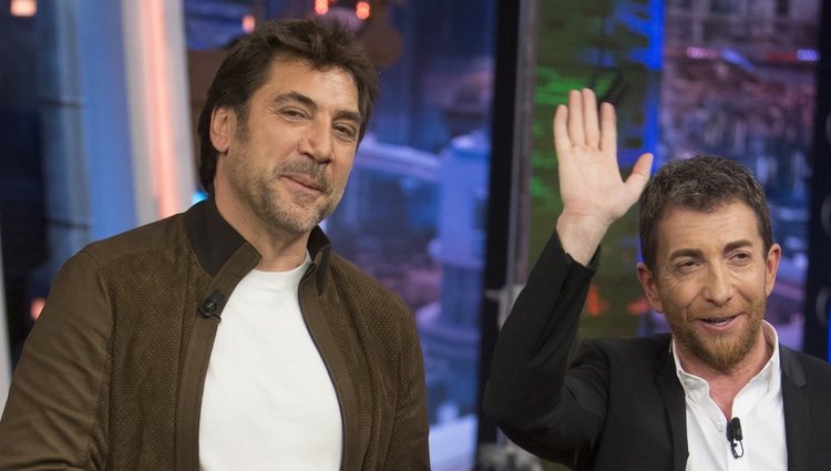 Javier Bardem con Pablo Motos en 'El Hormiguero'