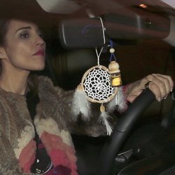 Paula Echevarría conduciendo su coche