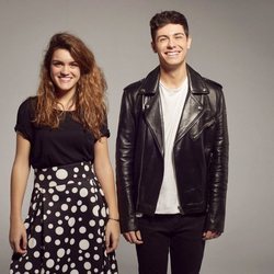 Alfred y Amaia, sonrientes en el posado oficial de Eurovisión 2018