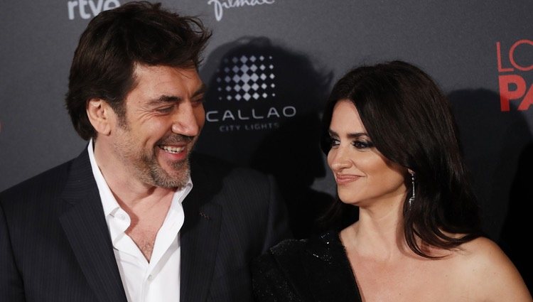 Penélope Cruz y Javier Bardem en la premiere de 'Loving Pablo'