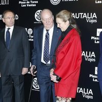 El Rey Juan Carlos y la Infanta Elena en la presentación del cartel de la Feria de San Isidro 2018