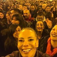 Paula Vázquez en la manifestación del 8 de marzo por el Día de las Mujeres