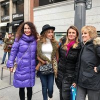 Cristina Rodríguez, Emma García, Carlota Corredera y Mercedes Milá en el Día de las Mujeres