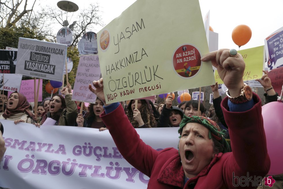 Manifestación por el Día de las Mujeres en Turquía