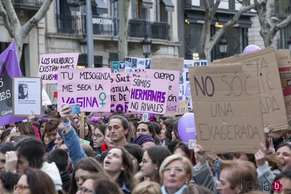 Manifestación por el Día de las Mujeres en Barcelona