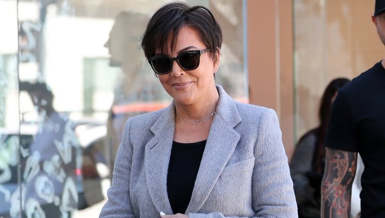 Kris Jenner durante la grabación de su reality en Beverly Hills