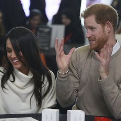 El Príncipe Harry y Meghan Markle en Millennium Point en Birmingham