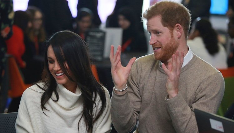 El Príncipe Harry y Meghan Markle en Millennium Point en Birmingham