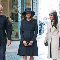 Los Duques de Cambridge, el Príncipe Harry y Meghan Markle en el Día de la Commonwealth 2018