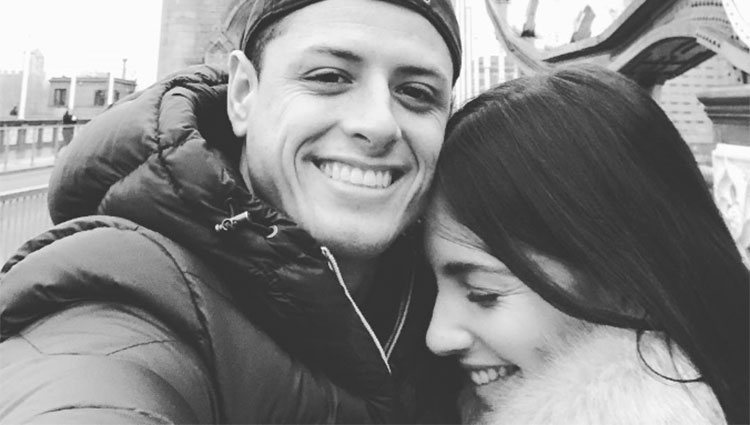 Andrea Duro y Chicharito en Londres